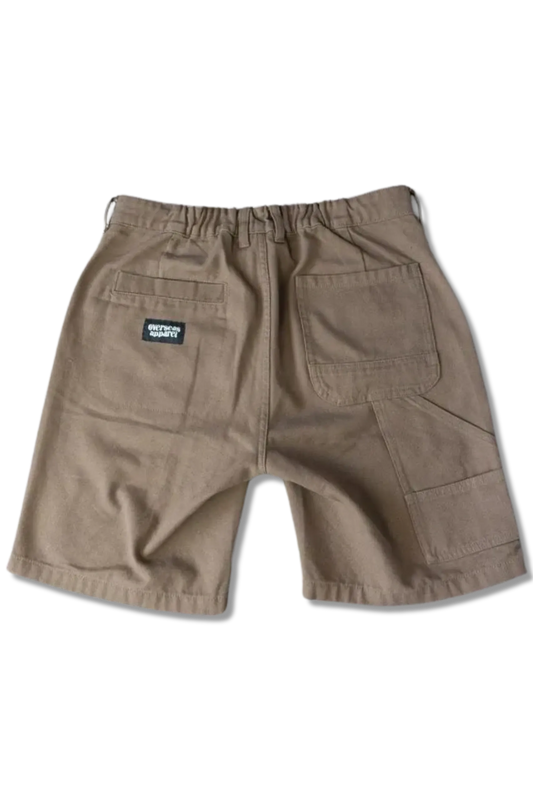 Braune Sommer-Essentials Carpenter Shorts