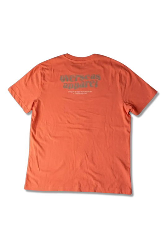 Orangefarbenes Sommer-Essentials-T-Shirt